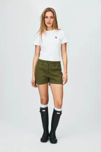 Bilde av Les Arcs Louna canvas shorts W  Olive